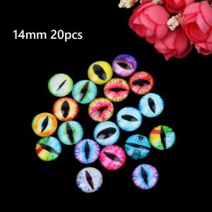 SHIRUI 20pcs  Toy Dinosaur Accessories Glass Dolls Eyes Eyeballs Time Gem DIY Crafts