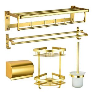 Phụ kiện phòng tắm nhôm màu vàng nhạt (màu cam) GPK05PKNV