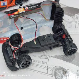 Siêu Xe điều khiển Drift Mecedes AMG GT3 1/24 KANTOM có gyro servo xe drift tốc độ cao xe oto điều khiền từ xa