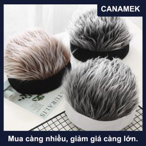 【CANAMEK】 1pc Novelty Hip Hop Beanie Hat with Spiked Hair Funny Retro Short Melon