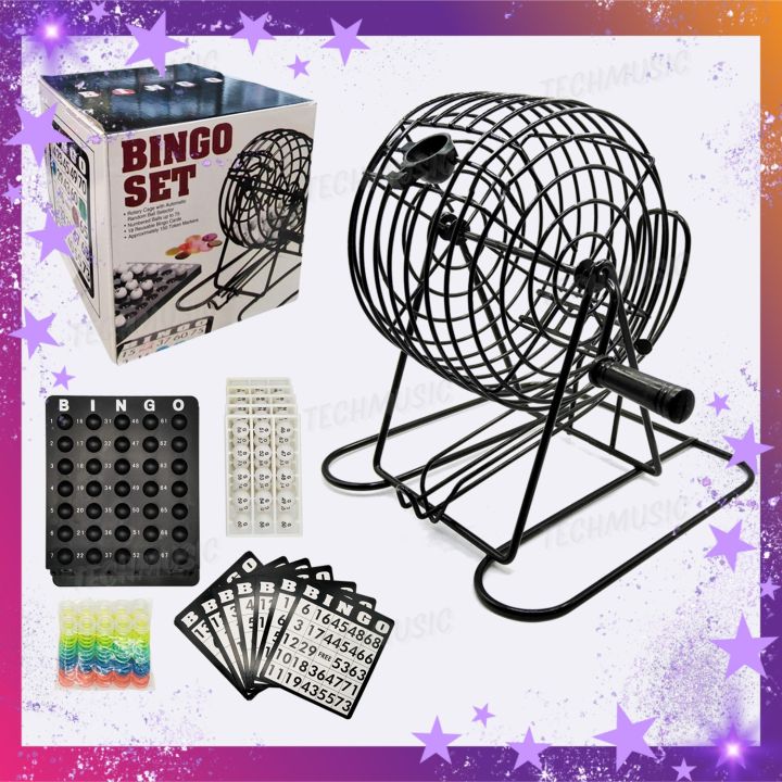 (See Variation) Bingo Set Game OR Drinking Bingo Rotary Cage w ...