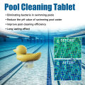 OUHOE Swimming Pool Chlorine Tablets Improve Water Quality Clarify and Deodorize Multi-functional Instant Cleaning Swimming Pools Multifunctional Effervescent Cleaning Tablet for Swimming Pools 100g Chlorination Tablet for Small Swimming Pool Cleaning. 