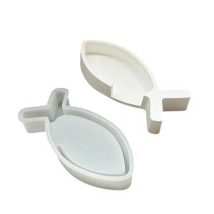 Hollowed Fish Shape Silicone Molds for Making Candlestick Tealight Holder Sea Creature Fish Silicone Stand Molds