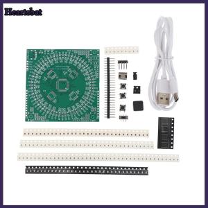 [Heartsbat] LQFP64 Soldering Practice Kit Flow Light Circuit Board 5V Type-C Interface DIY Electronic Project Board Kit Beginners Learning