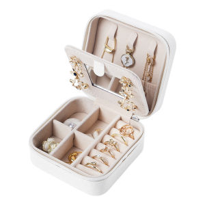 SG Gadget® Large Capacity Three-Layer Jewelry Box With a lock Lipstick Ring Necklace Multi-grid Jewelry Storage Box