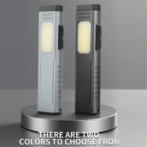SWEET TIM Dual XTE Lights USB Rechargeable Flashlight ic Attachment Audible Buzzer COB LED Floodlight With Rechargeable Pocket Flashlight Emergencies
