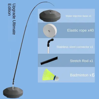 BABEDUO 330CM Badminton Training Device Badminton Trainer Equipment Exerciser Self Study Equipment Rebound Device