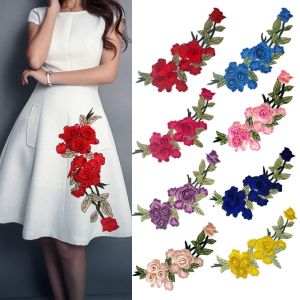 ROBERTA Scrapbooking Sew On Embroidered Applique 3D Flower Patch Jeans Decor