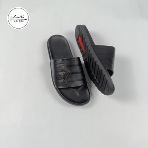 Dép Quai Ngang Nam Da Bò Cao Cấp Dép Nam Quai Bản Thời Trang Trẻ Đế Thấp