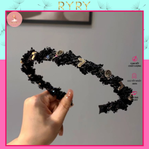 Băng Đô Cài Tóc Đính Đá Và Trái Tim Cao Cấp Thời Trang Hàn Quốc