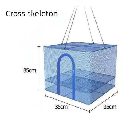 Drying Net For Fish Meat Food Hanging Drying Fish Net Foldable 4 3 1 Layer Drying Net