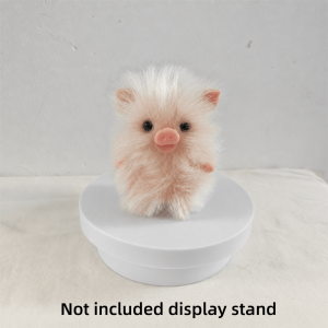 MAJESTI Silicone Reborn Pet Pig Doll Stress Relief Simulation Soft Animal Toy Realistic Hairy Surface Decompression Toy Office Decor