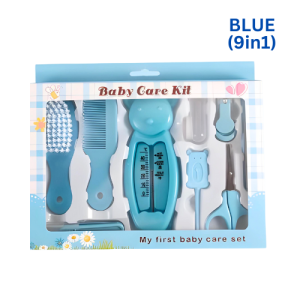 PANDA HOUSE 9in1 Baby Manicure Set Nail Clipper Safety Scissor Nose Cleaner Baby Care Tools Set Barang Baby