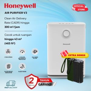 Honeywell Air Purifier For Home 4 Stage Filtration Coverage Area of 46 m² Pre-Filter H13 HEPA Filter Activated Carbon Filter Removes 99.99% Pollutants & Micro Allergens. - Air touch V3