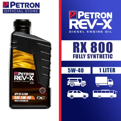 PETRON REV-X RX800 FULLY SYNTHETIC (ALL TERRAIN) DIESEL ENGINE OIL SAE 5W-40 (1 Liter)