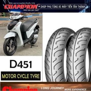 VỎ LỐP CHAMPION-TD68 _GAI DUNLOP D451 SHVN125/SH150/ SH150 CÁC ĐỜI