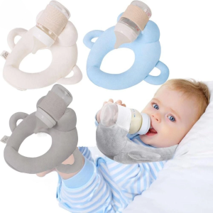 Gối Giữ Bình Sữa Cho Bé – Bé Tự Bú An Toàn Gối Chữ U Có Đai Cố Định