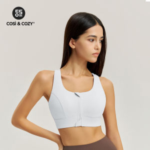 COSI COZY Sport Bra Baju Olahraga Wanita Resleting Zipper Bahan Seamless Premium