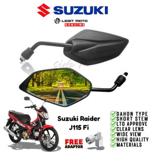 Suzuki Raider J115 Fi LEGITMOTO SIDE MIRROR SHORT STEM CLEAR AND NON-GRADED LENS (DAHON TYPE) 7440