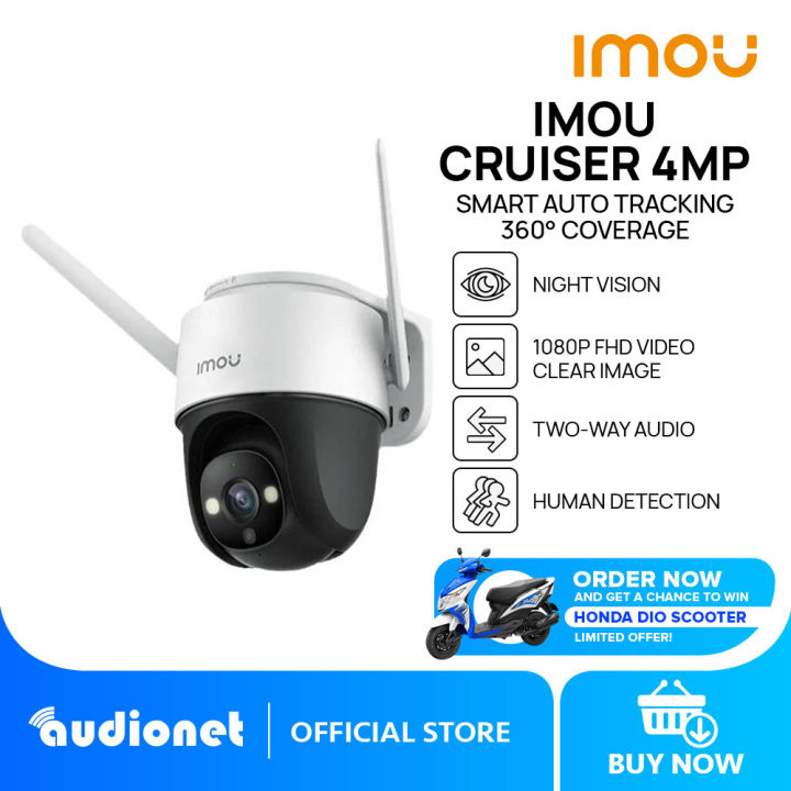 IMOU Cruiser 4MP Outdoor Camera IP66 Weatherproof Human Detection PTZ ...