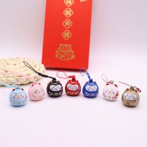 LMS70 Jewelry Fortune Wealth Phone Pendant Keychain Pendant Cartoon Bag Pendant Maneki Neko Japanese Lucky Cat Keychain Phone Charm Mobile Phone Strap