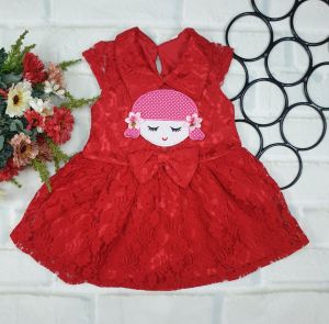 Baju Anak Perempuan 1 Tahun /Dress Anak Anak Lucu Brokat 398