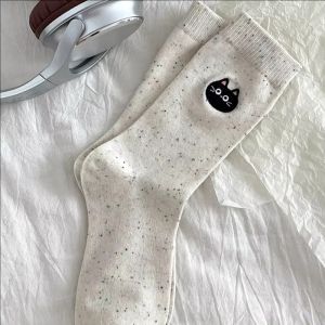 Kawaii của phụ nữ vớ Mèo hoạt hình Tất ống dài trung bình Harajuku Hàn Quốc ấm Chất lượng cao mềm tất thoải mái