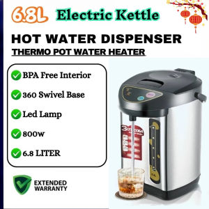KONKA ectric Kettle 6.8L Water Dispenser Stainless Steel Rapid Heating Large Capacity 3 ways of water Thermo Pot/Water heate Hot Water Dispenser Stainless Steel 6.8L Thermo Pot Thermo Flask Electric Kettle Water Dispenser