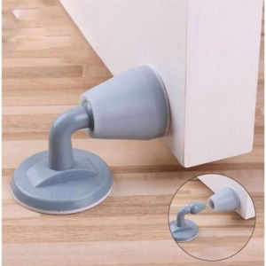 Dụng Cụ Chặn Cửa Dán Sàn Không Cần Khoan Lỗ Chất Liệu Silicone Chống Va Đập An Toàn Chắc Chắn.