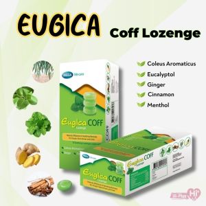 ยกกล่อง Mega we care Eugica Coff Lozenge ลูกอมสมุนไพร (1กล่อง/15แผง) พร้อมส่ง