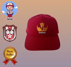 Topi SD - Topi Sekolah SD Merah Putih - Perlengkapan Sekolah Anak SD Laki Laki & Perempuan / R S