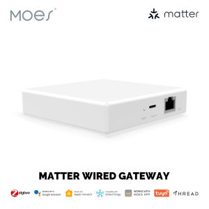 MOES Tuya Zigbee Matter Thread Gateway Smart Home Bridge Matter Hub Support Voice Control Siri Homekit Smartthings Goog1e