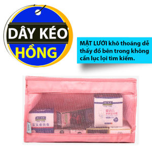 Túi Đựng Mỹ Phẩm Trang Điểm Chống Nước Túi Đựng Vật Dụng Dây Rút Dây Kéo