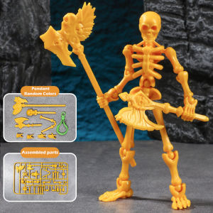 Poseable Action Figure 3d Printed Skeleton Model Jointed Assembly Toy Desktop Display Collectible
