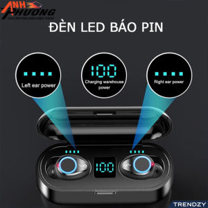 T9 Tai nghe không dây F9 Pro Bluetooth 5.3 âm thanh hifi chất lượng cao chống nước chống ồn. pin liên tục 6- 8 tiếng. Bảo hành 6 tháng