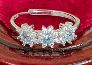 Aquamarine Expandable Ring