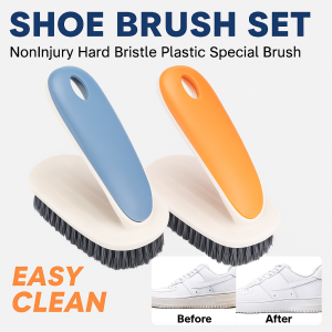 Special Shoe Brush Set (No Dead End Stiff Bristles Plastic Laundry Brush Shoe Washing Tool)