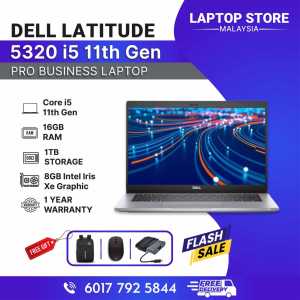 Dell Laptop Latitude 5320 | i5 11th Gen | 16GB RAM 1TB SSD | Touchscreen | 1 Year Warranty