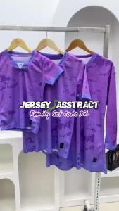 DJ Sport P2 Jersey Abstract Family Set NFL FULLY PRINTING Sublimation Short Sleeve/Muslimah/Size 6-10XL/Jersi Sukan
