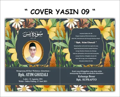 50 Pcs BUKU YASIN 96 HALAMAN ( ARABLATIN dan TERJEMAH ) Free desain dan kemas plastik