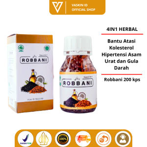 Obat Kolesterol Asam Urat Hipertensi - Robbani Kapsul Herbal Ori - Herbal Ampuh Atasi Kolesterol