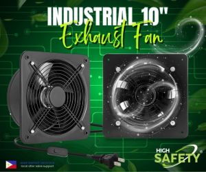 Industrial Exhaust Fan 14" 12" 10" - 7 Stainless Fan Blade - Heavy Duty - Dust Proof - Anti-Rust - 220V 60Hz - Best Used for Kitchen Stores Warehouse Work Shop