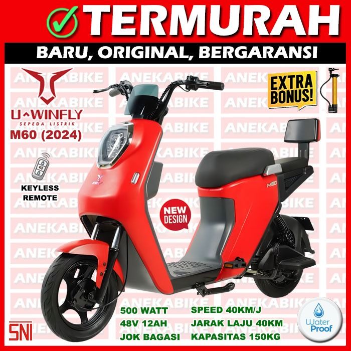 New Sepeda Motor Listrik Uwinfly M Garansi Resmi Lazada Indonesia