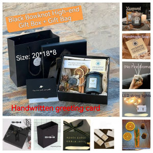 Black premium scented candle gift set | Affected gift | Birthday gift | Wedding favor | Niche luxury gift set | Practical gift for men and women