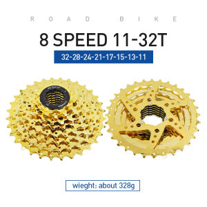 VG Sports 8 9 10 11 Speed Velocidade MTB Road Bike Cassette Freewheel 11-28T/32T/36T/42T 8V 9V 10V 11V Gold Bikes Sprocket Bike Parts Accessories