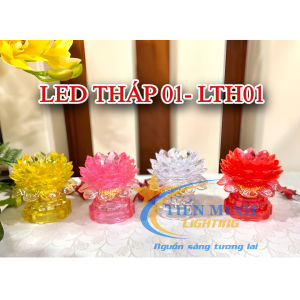 Đèn thờ hoa sen led tháp LTH01/LTH02 chip LED SMD siêu bền tiết kiệm điện năng