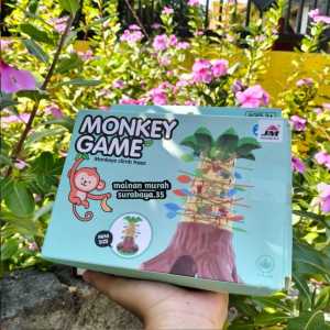 Mainan Monkey Game Climbing Tree ZD 036 | Mainan  Tower Susun Menara Game Monyet Jatuh| Mainan Tumbling Monkey Fall Bahan Plastik Berkualitas Kemasan Kardus Murah Cocok Buat Kado