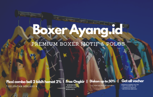 Celana kolor pendek boxer distro premium pria dan wanita motif kaktus putih