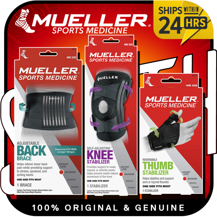 GENUINE Mueller Sports Medicine Back Brace Hinged Knee Brace / Thumb