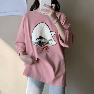 QXshop 🐻เสื้อยืกลายเจ้าหนูใส่หมวก น่าร๊ากเวอร์ สาวๆสายหวานต้องลอง🦋 แมชท์ง่ายเข้ากับทุกโอกาส คือดีย์อ่า❤️‍🔥 ปังอยู่เด้อ